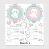 猫パーフェクトの日誕生日この本は属する シール (シート)