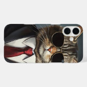 猫ビジネスクールマンサングラス企業の猫 Case-Mate iPhoneケース (裏面 (横))