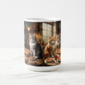 猫ピザの夜の準備は誰でも コーヒーマグカップ (中央)