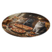 猫ピザの夜 カッティングボード (角)