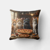 猫ピザの夜 クッション (裏面)