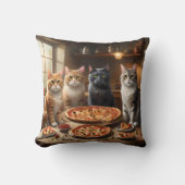 猫ピザの夜 クッション (正面)