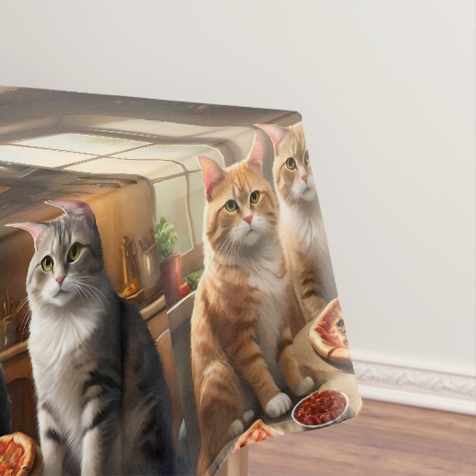 猫ピザの夜 テーブルクロス (インサイチュ)