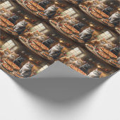 猫ピザの夜 ラッピングペーパー (角)