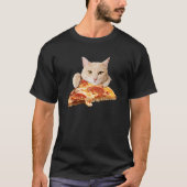 猫ピザ Tシャツ (正面)