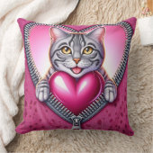 猫ピローコレクション猫とハート クッション (ブランケット)