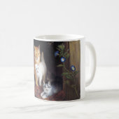 猫ファミリー&アイビーリーフバイヘンリエットロナーナイフ コーヒーマグカップ (正面右)