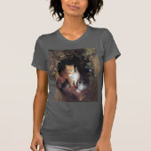 猫ファミリー&アイビーリーフバイヘンリエットロナーナイフ Tシャツ (正面)