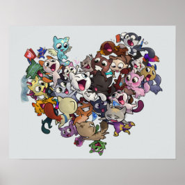 猫ファンのポスター ポスター