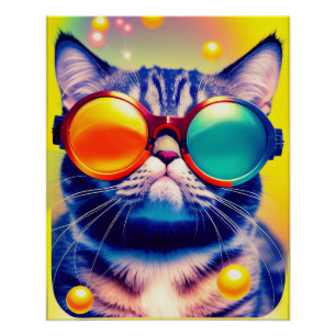 猫ファンキーのDMTサイケデリック冒険 ポスター