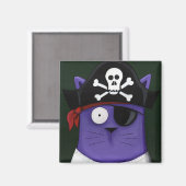 猫ファンキー...キャップ&キャットスパローマグネット マグネット (正面/裏面)