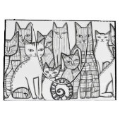 猫ファンシーの ラージペーパーバッグ (裏面)