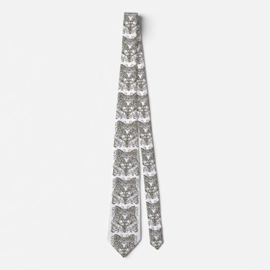 猫ファンシーアワビネクタイ ネクタイ (正面)