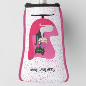 猫ファンシーダイヤモンドカラーレトロピンクチェアドット ゴルフヘッドカバー (回転90)