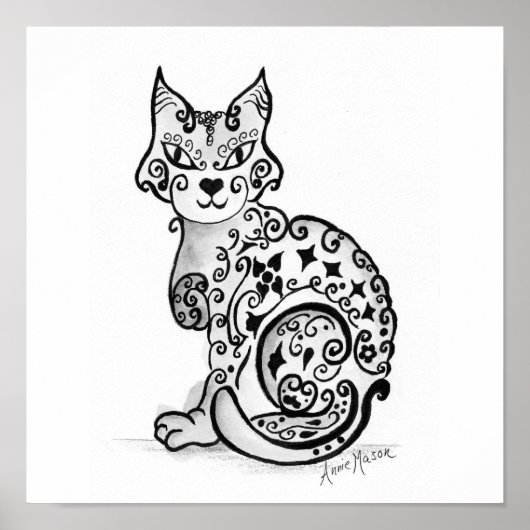 猫ファンシーポスター ポスター (正面)