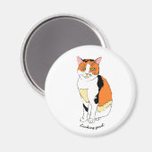 猫ファンシー磁石 マグネット (正面/裏面)