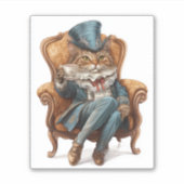 猫ファンシー社会�ビクトリアン子猫 シール (正面)