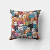 猫ファンタジー:かわいいアニメ猫ガロール クッション (裏面)