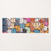 猫ファンタジー：かわいいアニメ猫ガロール ヨガマット (裏面(横))