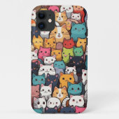 猫ファンタジー:かわいいアニメ猫ガロール Case-Mate iPhoneケース (裏面)