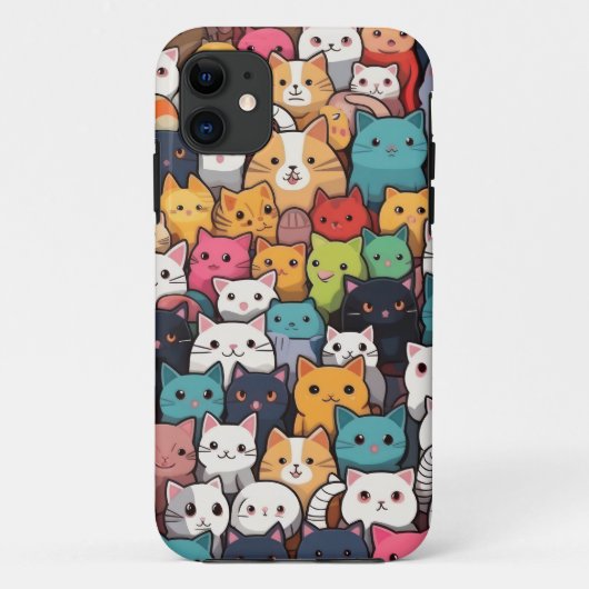猫ファンタジー:かわいいアニメ猫ガロール Case-Mate iPhoneケース (裏面)