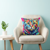 猫フェネ最高のス:絵を描猫アートのプリント クッション (椅子)