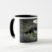 猫フォトカスタム文字コンボマグカップ マグカップ (正面左)