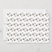 猫フォトブラシスクリプト雪MEOWYクリスマス シーズンカード (裏面)