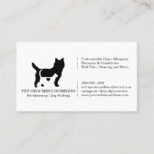猫フォーマル犬ハートペット 名刺 (正面)