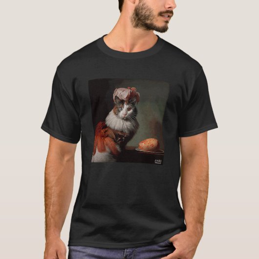 猫フラミンゴベーコンエッグ Tシャツ (正面)