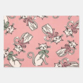 猫フランスの ラッピングペーパーシート (正面)