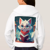 猫フード付きスウェットシャツ (裏面)