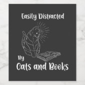 猫ブックハウスキャットギフト ワインラベル (シングルラベル)