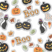 猫ブハロウィーン シール (正面)