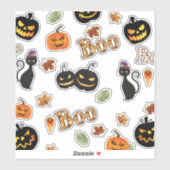 猫ブハロウィーン シール (シート)