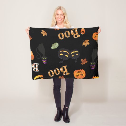 猫ブハロウィーン フリースブランケット (インサイチュ)