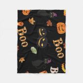 猫ブハロウィーン フリースブランケット (正面)