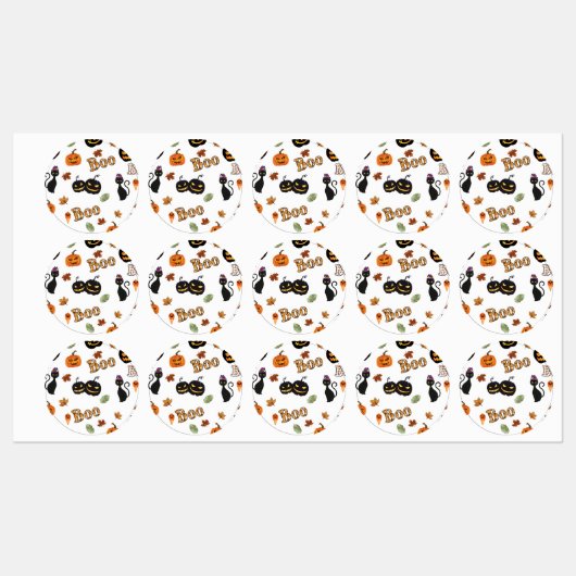 猫ブハロウィーン ラベル (シート)