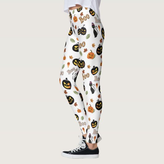 猫ブハロウィーン レギンス (左)