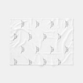 猫ブランケット、かわいいフリース猫ブランケット、猫好き フリースブランケット (正面(横))