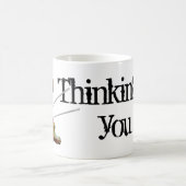 猫ブードゥー人形おもしろい友最高の友ユーモア コーヒーマグカップ (中央)