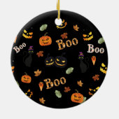 猫ブーハロウィン セラミックオーナメント (裏面)