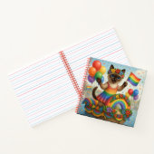猫プライドポーズキャットインスパイアプライドLGBTQ ノートブック (内部)