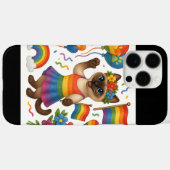 猫プライドポーズキャットインスパイアプライドLGBTQ Case-Mate iPhoneケース (裏面 (横))