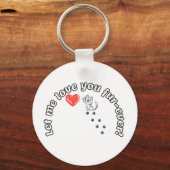 猫プリンが大好おもしろいき。 キーホルダー (正面)