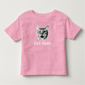 猫ベビーレトロ トドラーTシャツ