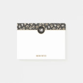 猫ペイズリー ポストイット (正面)