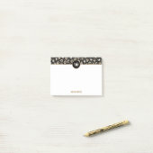 猫ペイズリー ポストイット (デスク上)