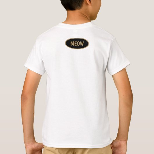 猫ペイズリー Tシャツ (裏面)