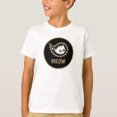 猫ペイズリー Tシャツ (正面)